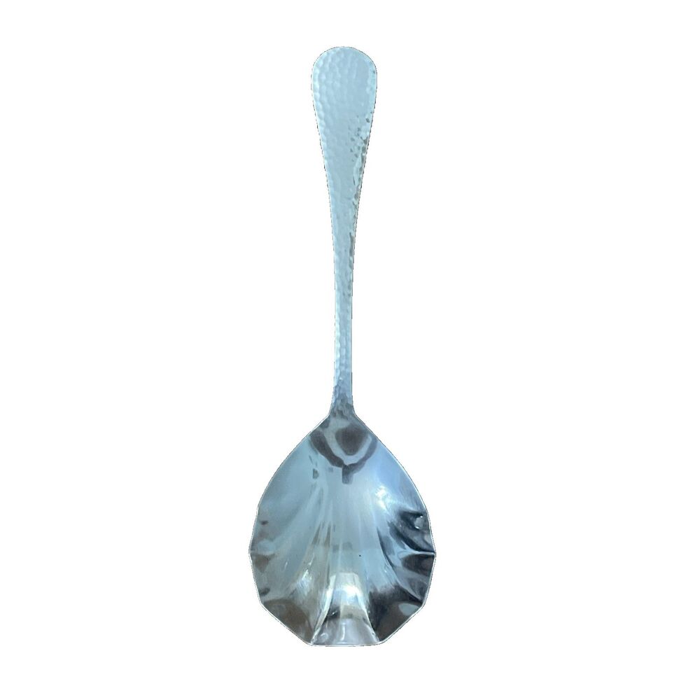 Reed & Barton Olde English Stainless 18/10 Serving Spoon Hammered Heritage Mint
